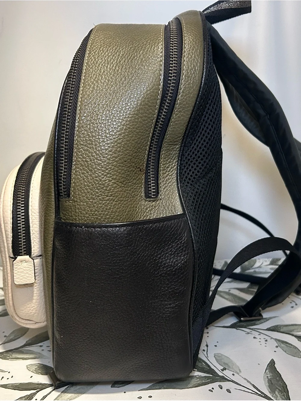 Coach leather backpack